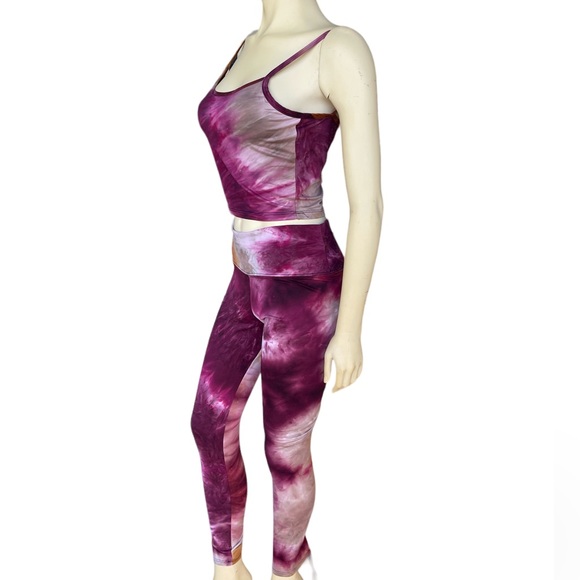 Sweet Southern Drip Purple Tie-dye Sport Tank & Leggings Set - Picture 6 of 9